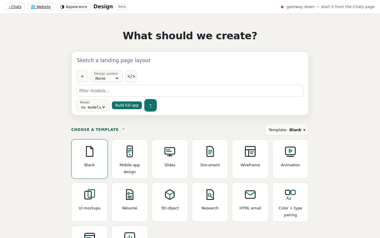 The PetAi Design page